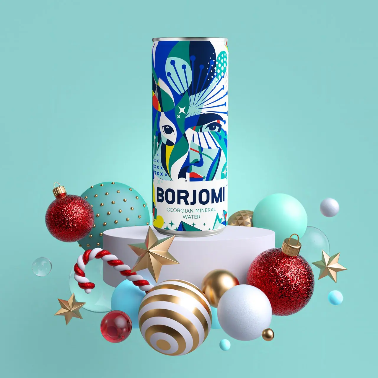 Borjomi 3D and social visual