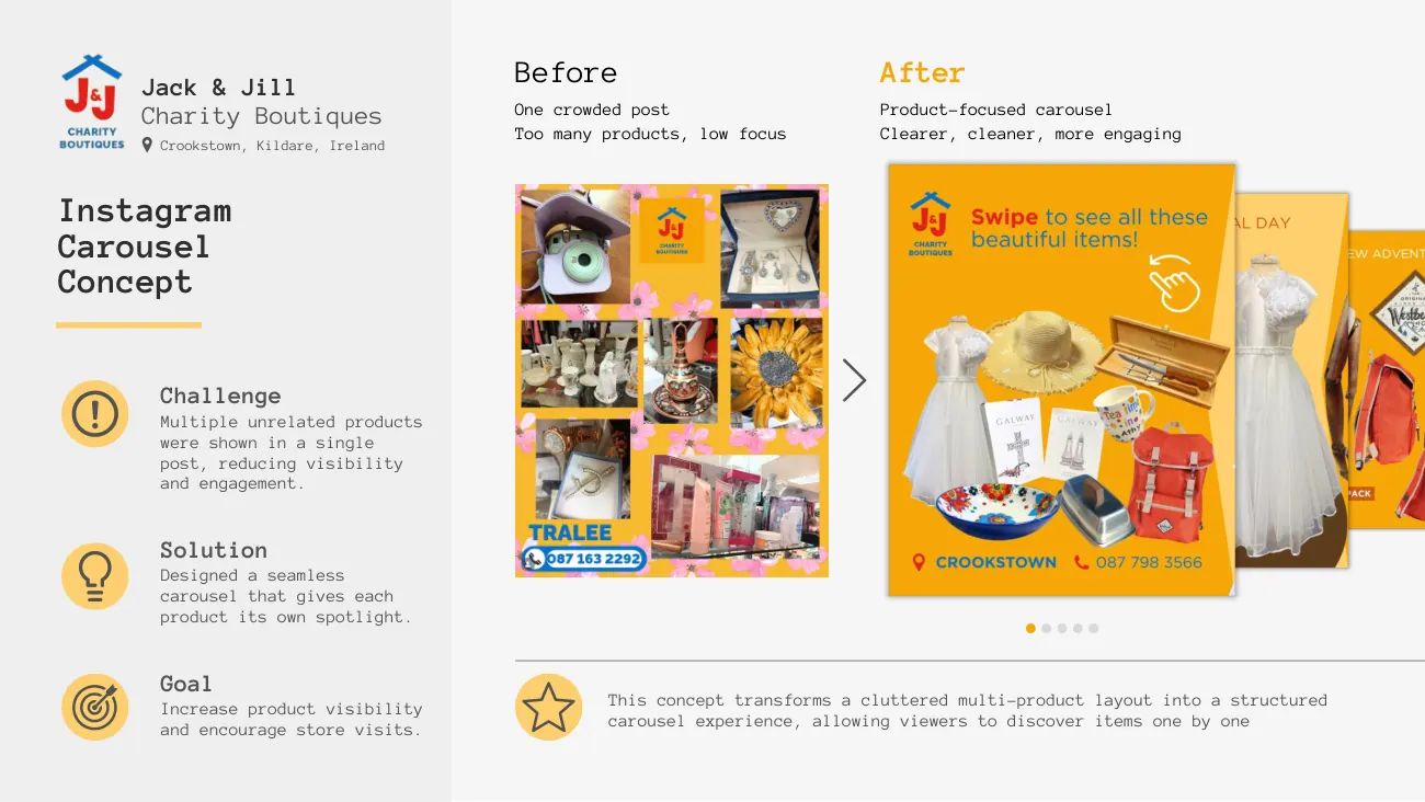 Jack and Jill social content concept page