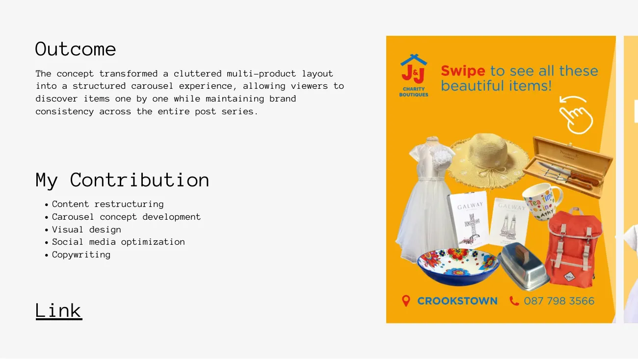 Jack and Jill social content concept page