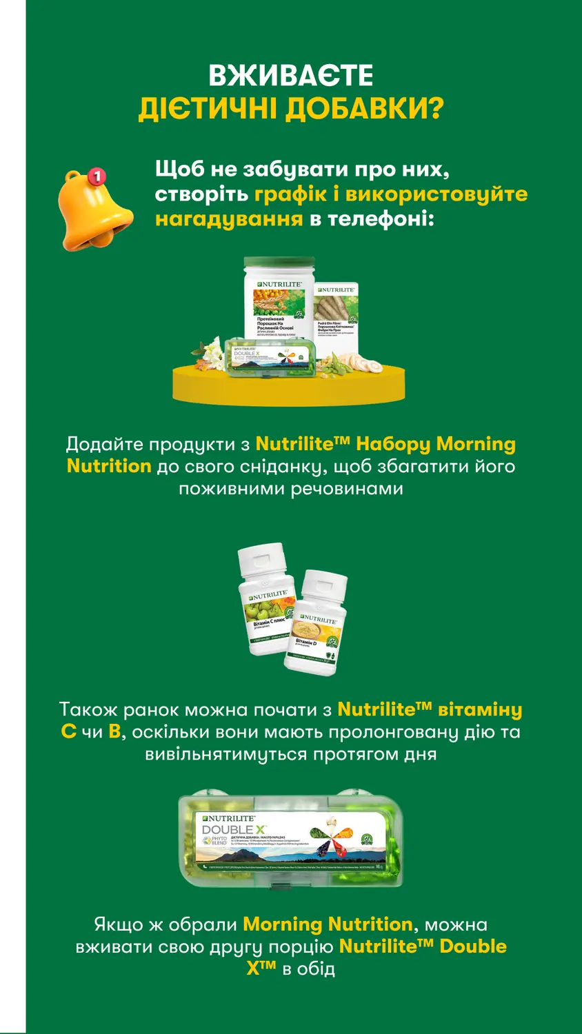Amway Nutrilite editorial social layout